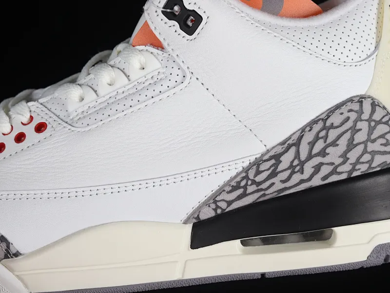 All categories Air Jordan Jordan series basketball shoes Air Jordan 3 OG version Air Jordan 3 "White Cement Reimagined" AJ3 Joe 3 new white cement top layer replica basketball shoes DN3707-100